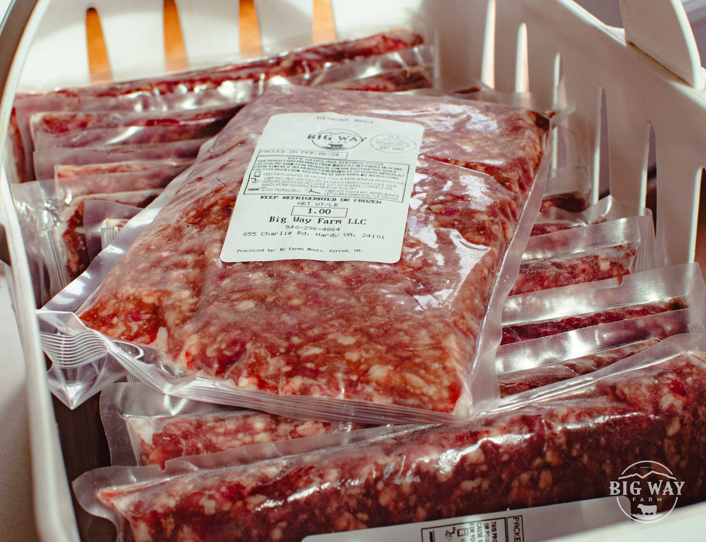 Big Way Ground Beef Family Pack: 12 Lbs
